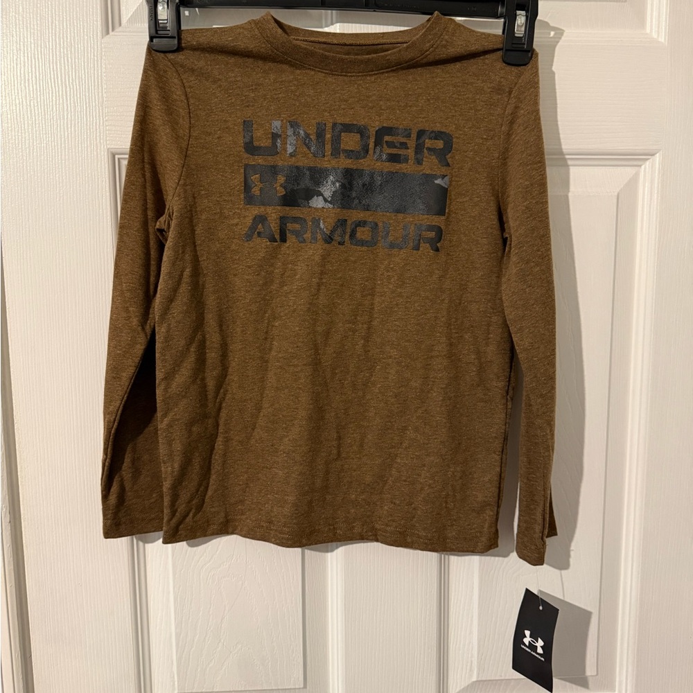 Under Armour Brown Heather kids Shirt